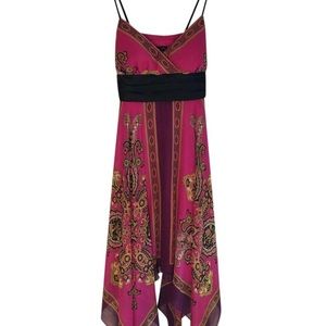 Pink Formal Dress with Satin Wrap Bow